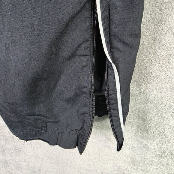 Mens Nike Black Athletic Track Pants Polyester Side Zip Drawstring Size XXL - Picture 7 of 9